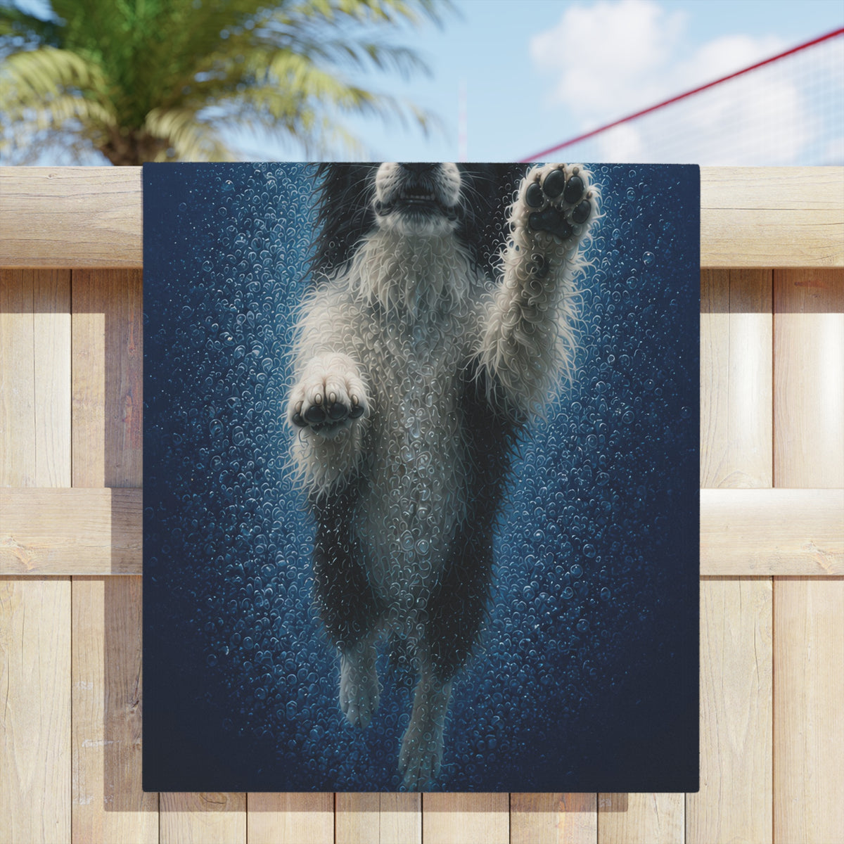 Border Collie #2 PAWS Beach Towel