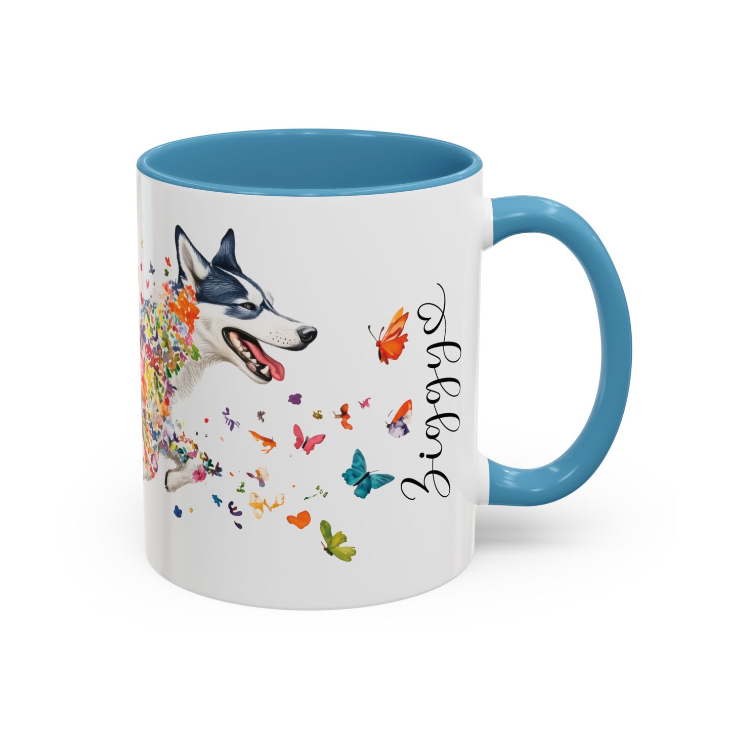 Husky #2 Personalized Accent Mugs, 11oz