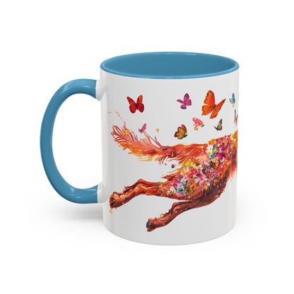 Irish Setter Personalized Accent Mugs, 11oz