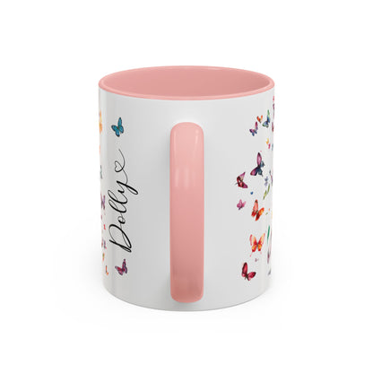Boston Terrier #4, Personalized Accent Mugs, 11oz