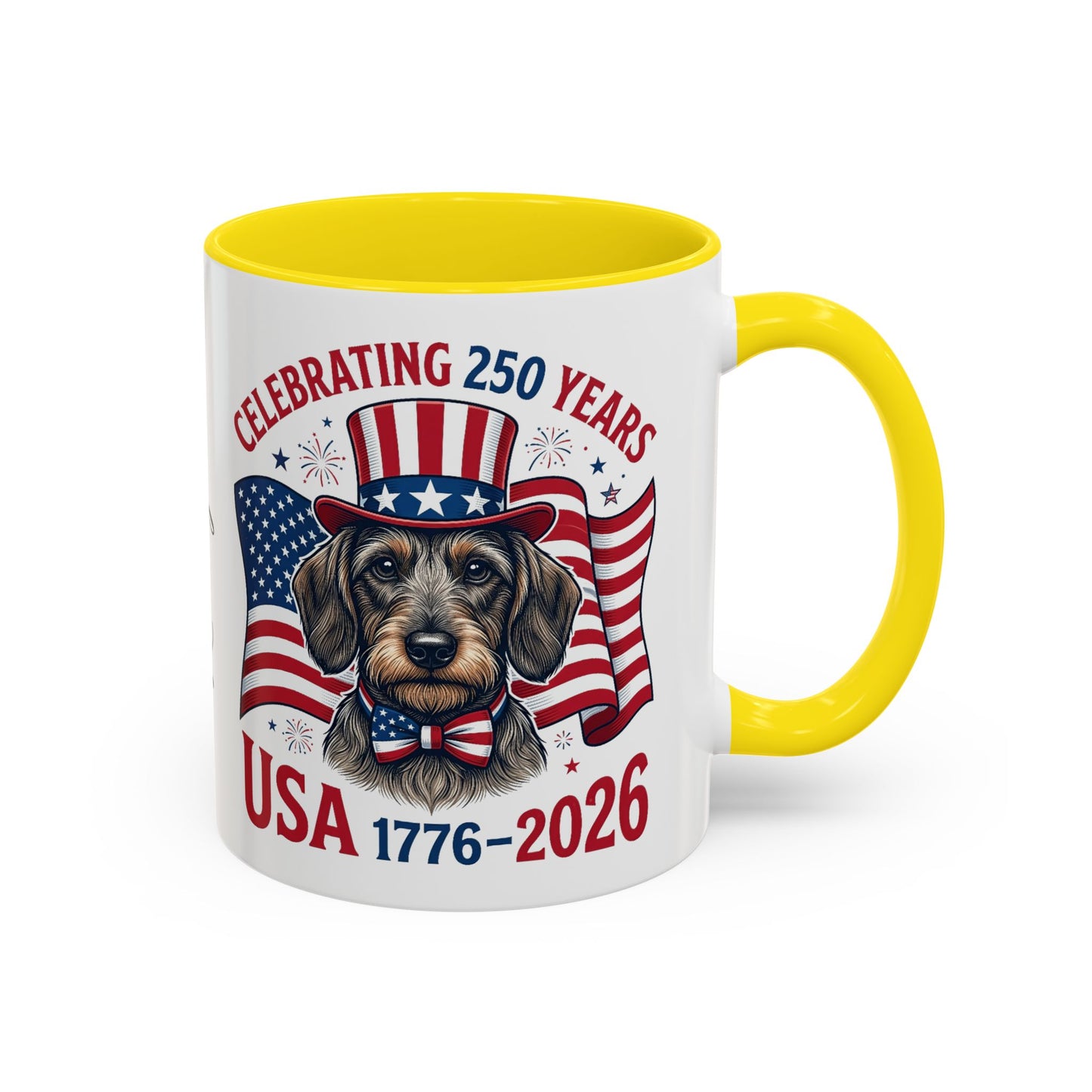 Dachshund #2 - 250th Celebration Personalised  Accent Mugs, 11oz & 15oz