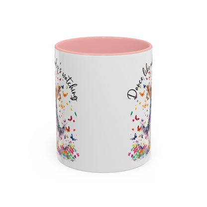 Yorkshire Terrier, Dance like nobody's watching 11oz  Accent Mugs