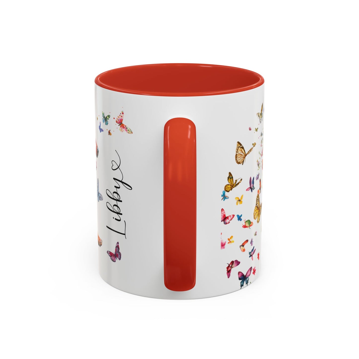 Red Heeler (Cattle dog) Personalized Accent Mugs, 11oz