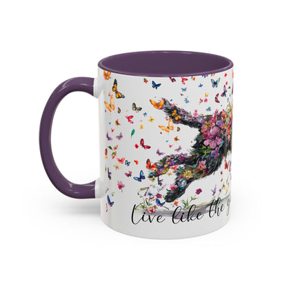 Labradoodle/Groodle #1  Live like the gate was left open, Accent Mugs, 11oz & 15oz