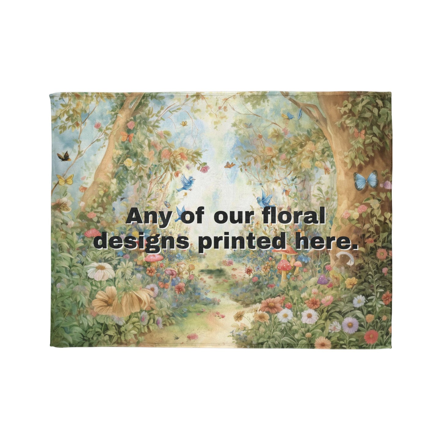 ANY DESIGN #4 Personalised Mystical Forest Blanket
