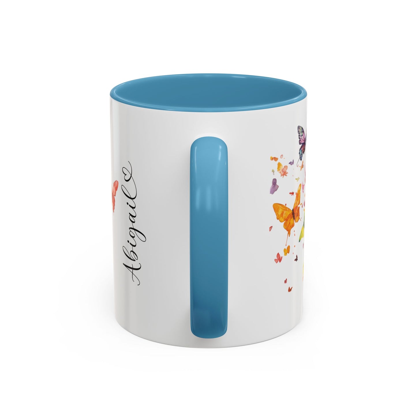 Chihuahua White Personalized Accent Mugs, 11oz