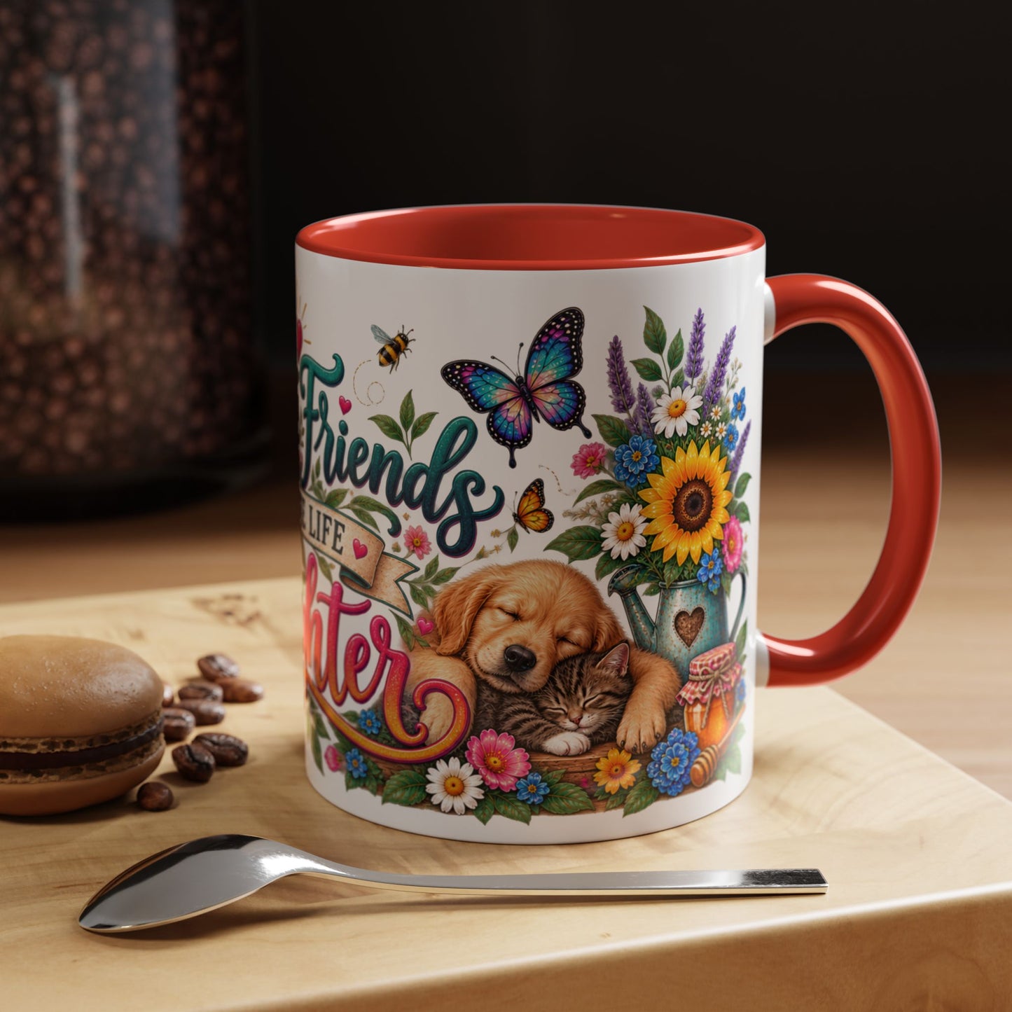 Best Friends Make Life Better, 11oz  accent mug