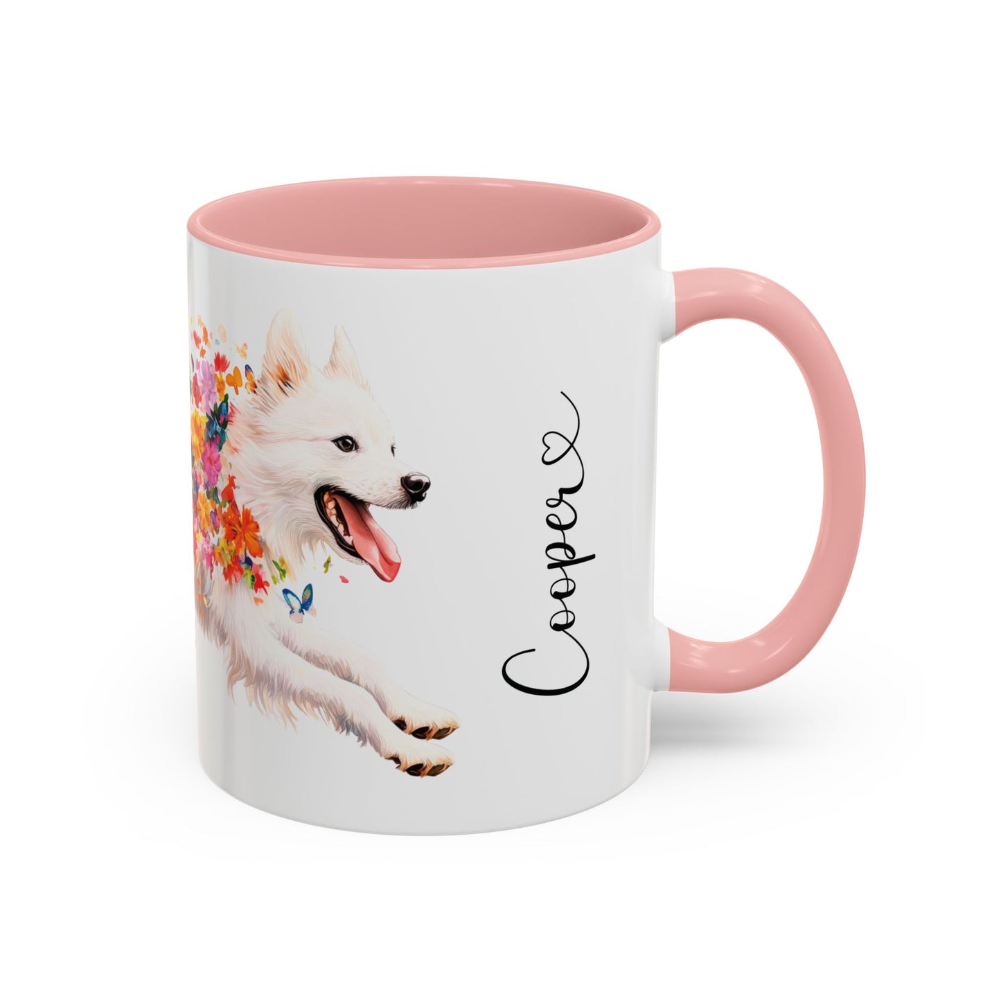 American Eskimo Personalized Accent Mugs, 11oz
