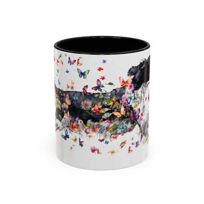 English Springer Spaniel Personalized Accent Mugs, 11oz