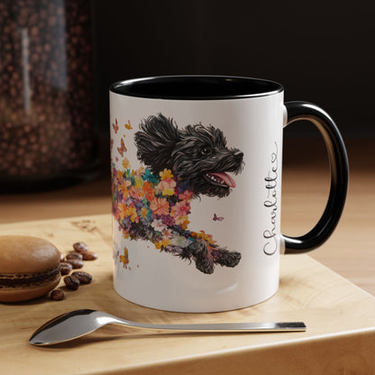 Cavoodle/Cavapoo #2 Personalized Accent Mugs, 11oz