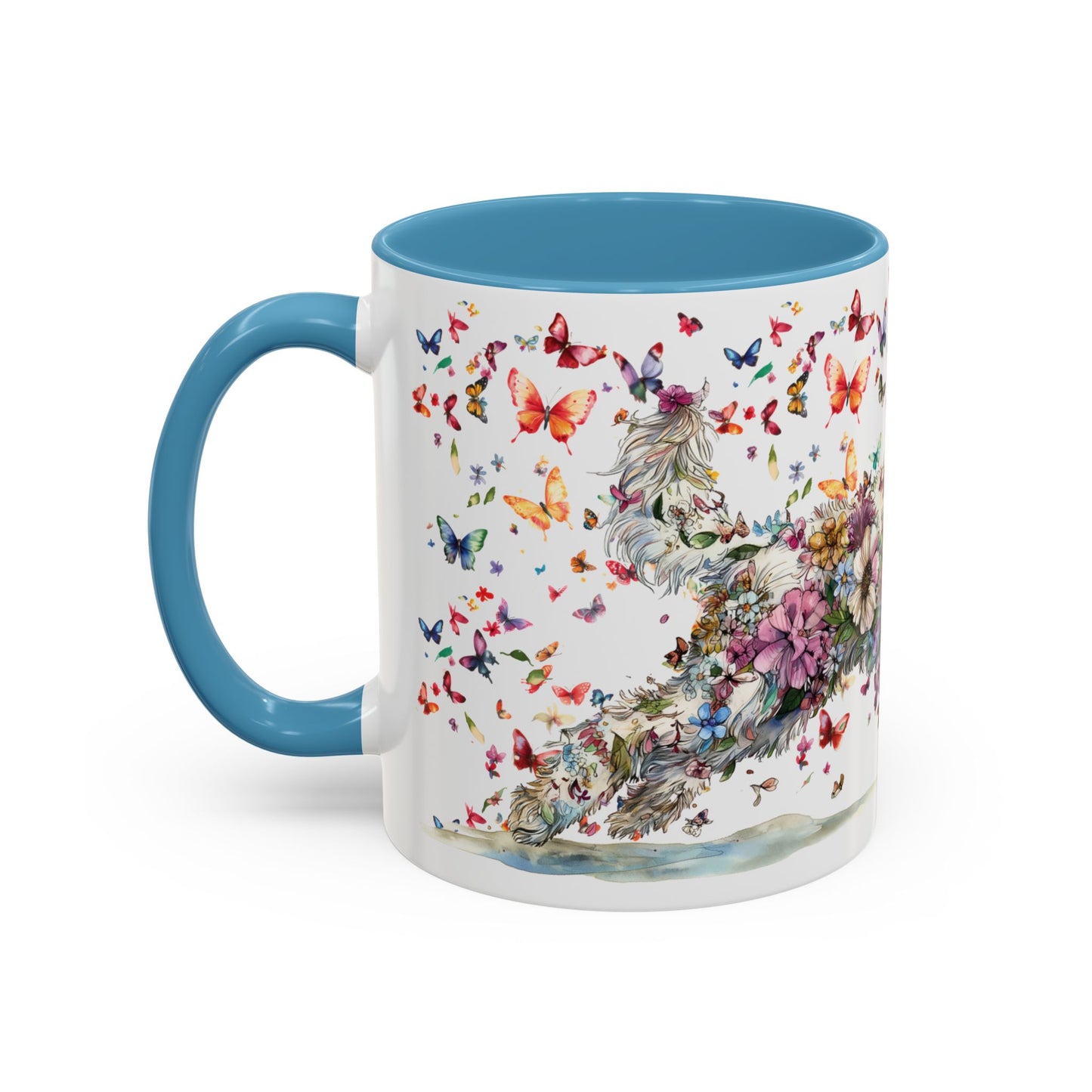 Labradoodle #2 Personalized Accent Mugs, 11oz