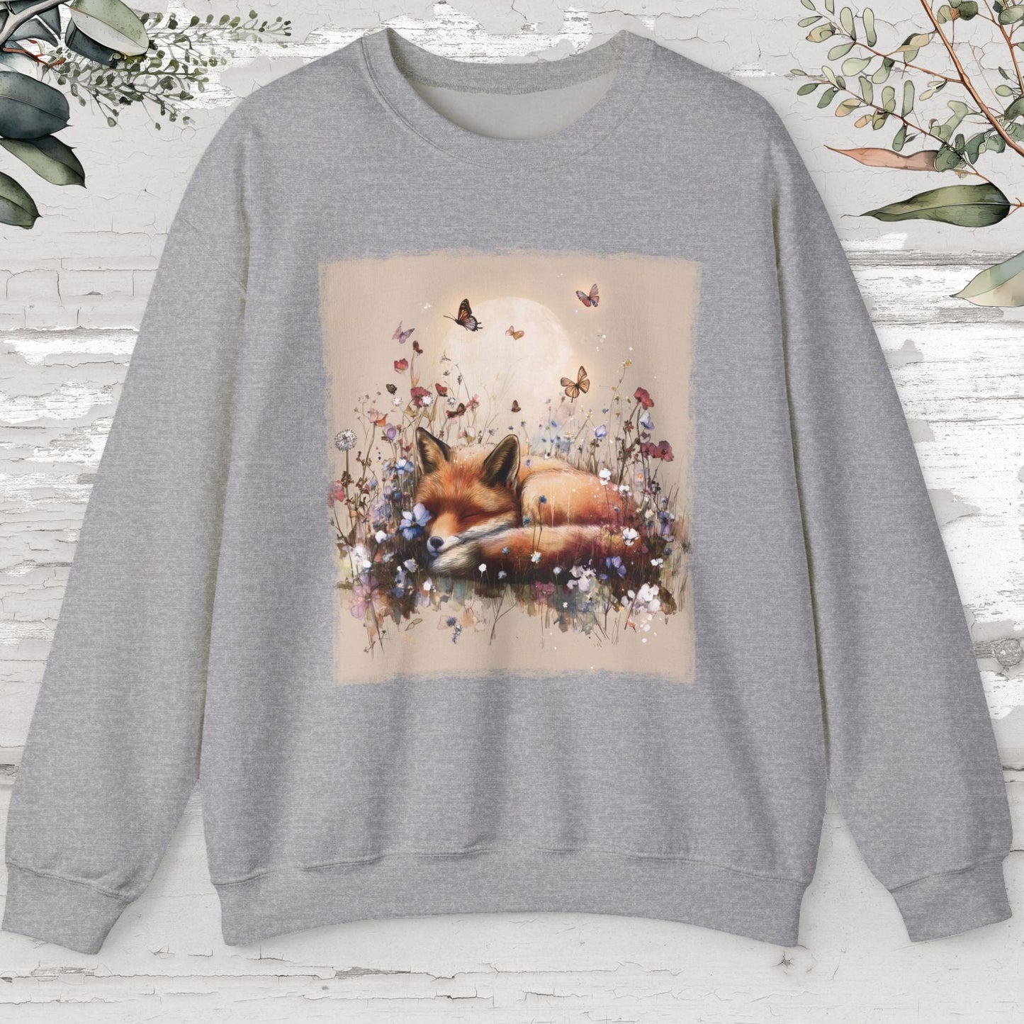 Fox sleeping #5 Unisex Sweat Shirt.