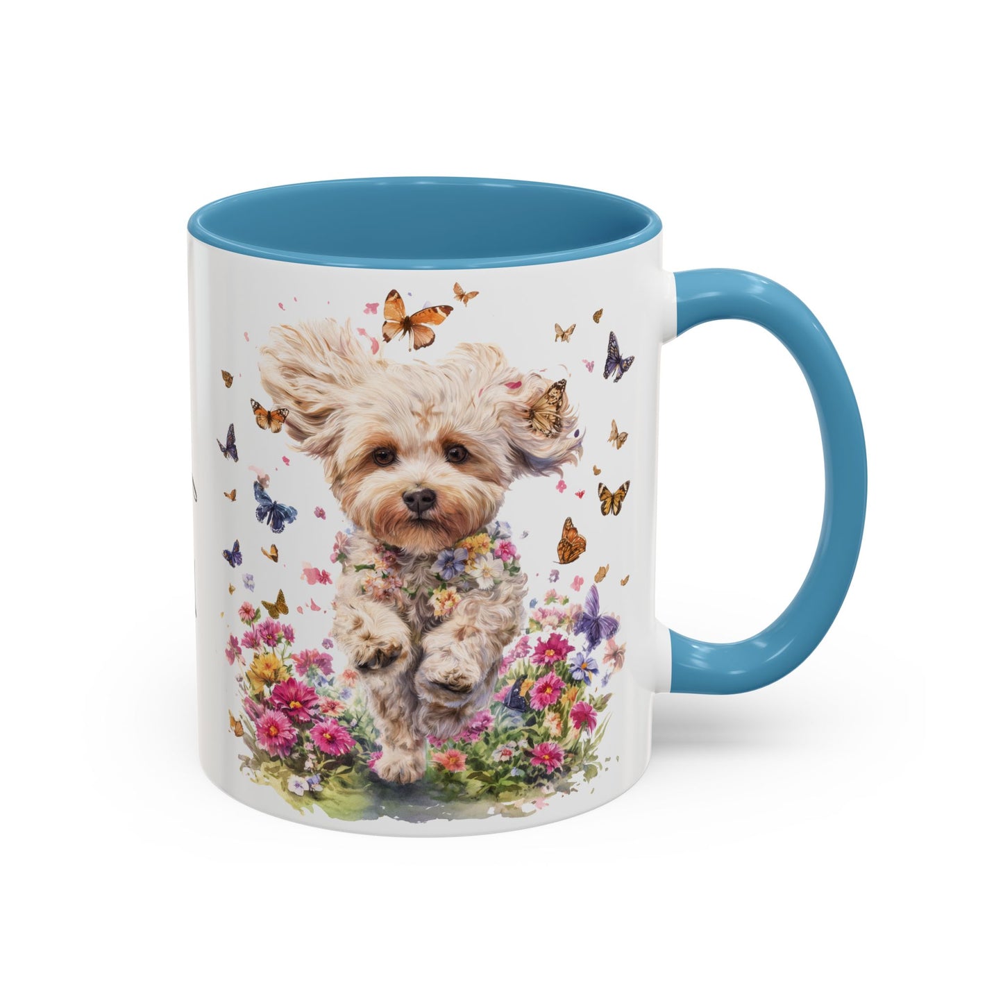 Maltipoo #5 Personalized Accent Mugs, 11oz