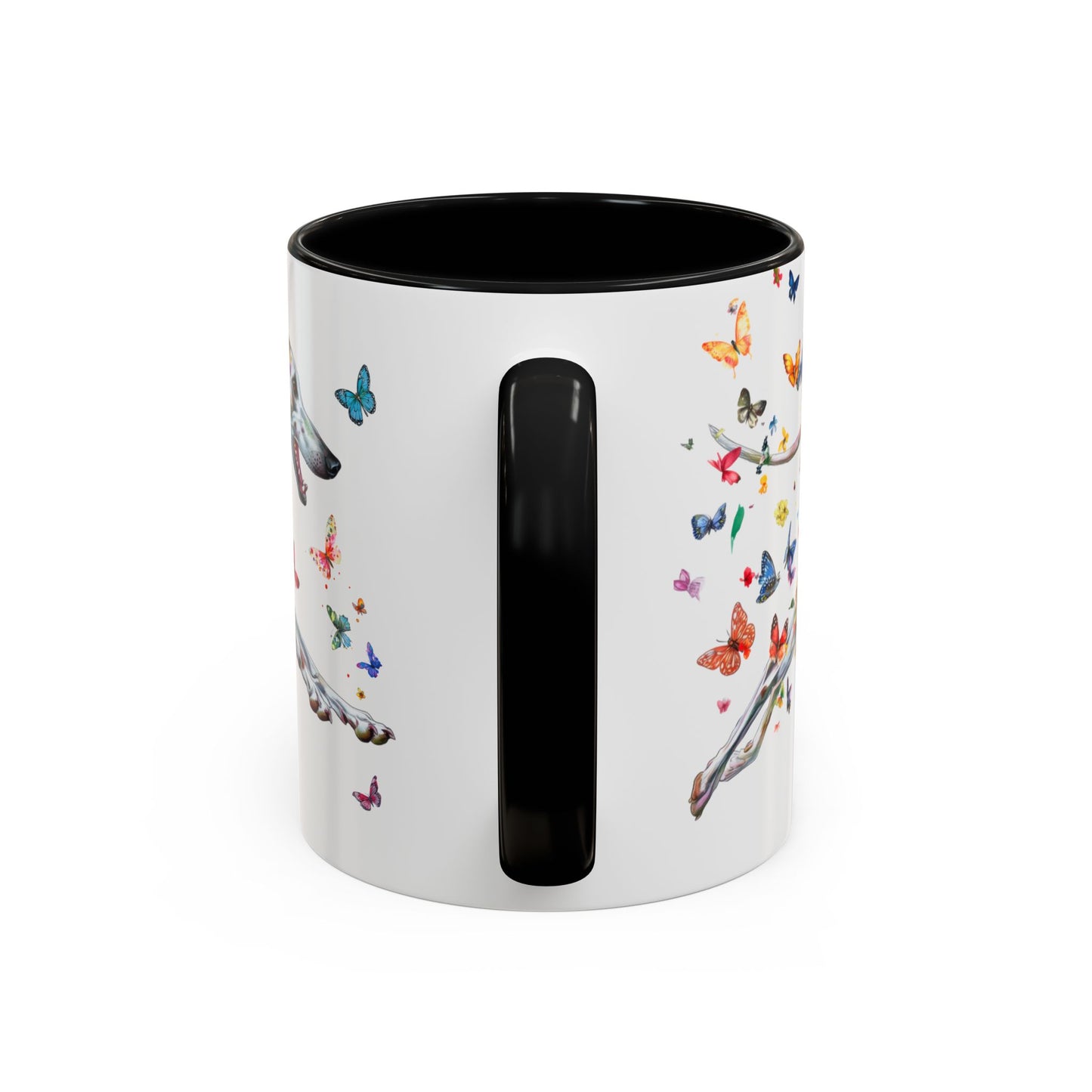 Greyhound #5 Living my best life, Accent Mugs, 11oz