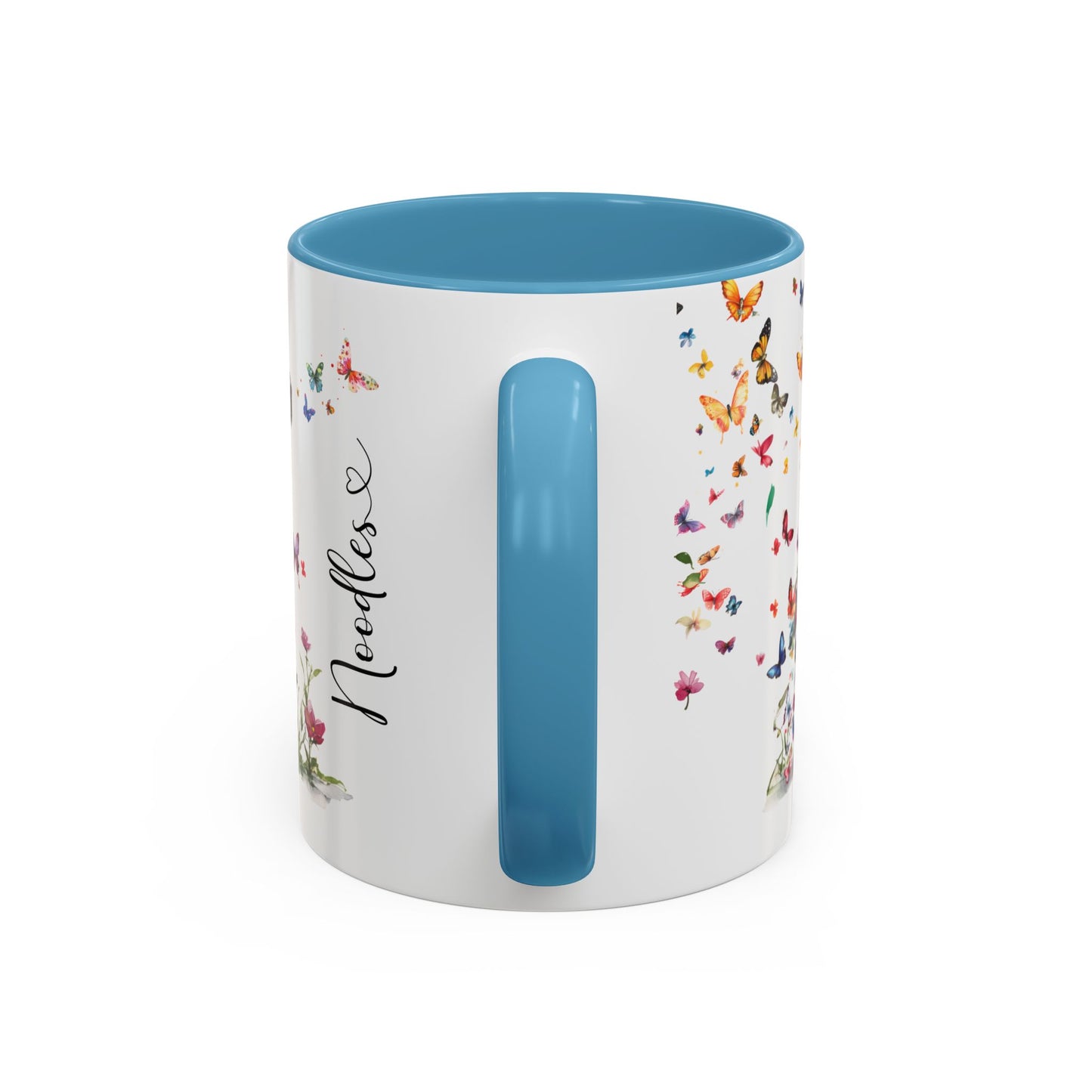 Labradoodle/Groodle #2 floral Personalized Accent Mugs, 11oz