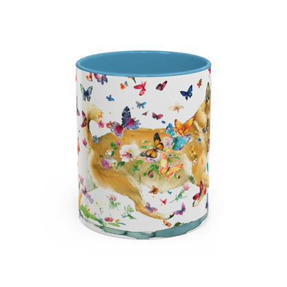 Wheaten Buhund Personalized Accent Mugs, 11oz