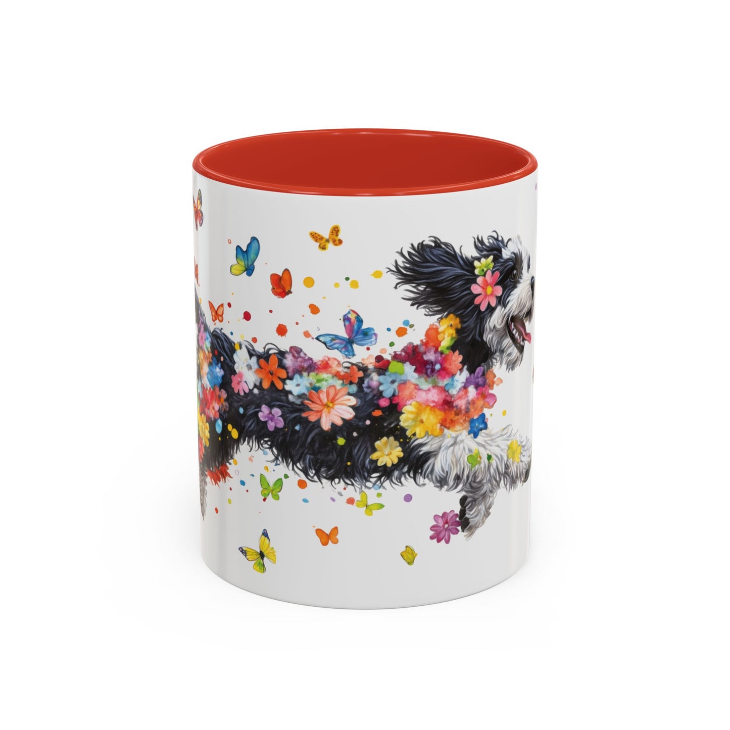 Bernedoodle Personalized Accent Mugs, 11oz
