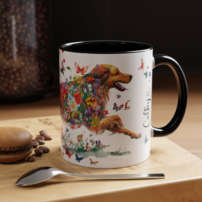 Hovawart #1 Colorful Accent Mugs, 11oz
