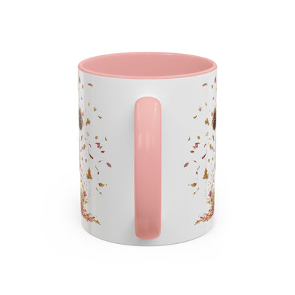 Labradoodle #5 Autumn/Fall, Personalized Accent Mugs, 11oz