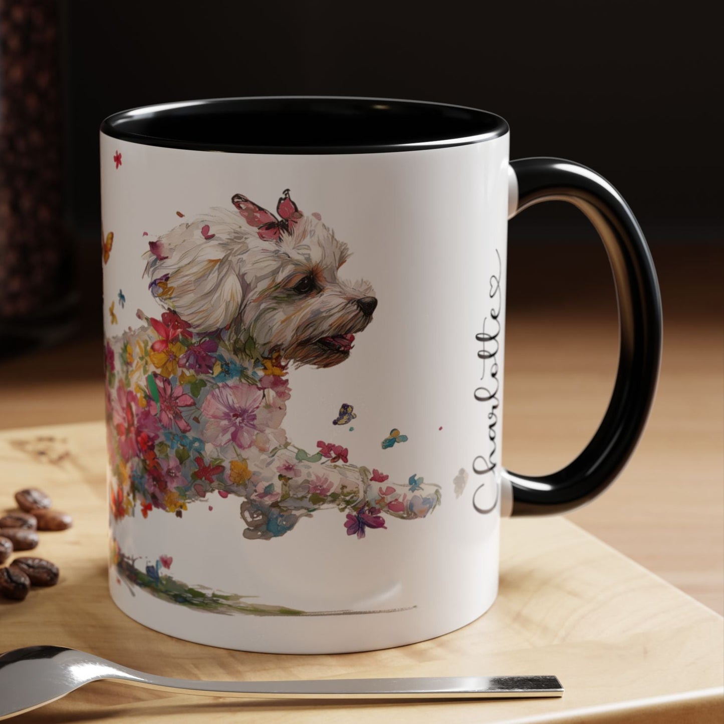 Shihpoo Personalized Accent Mugs, 11oz