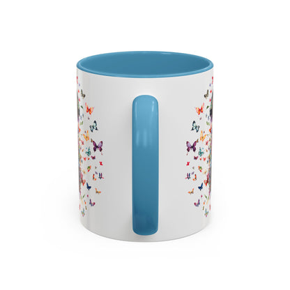 Poodle #5 Personalized Accent Mugs, 11oz