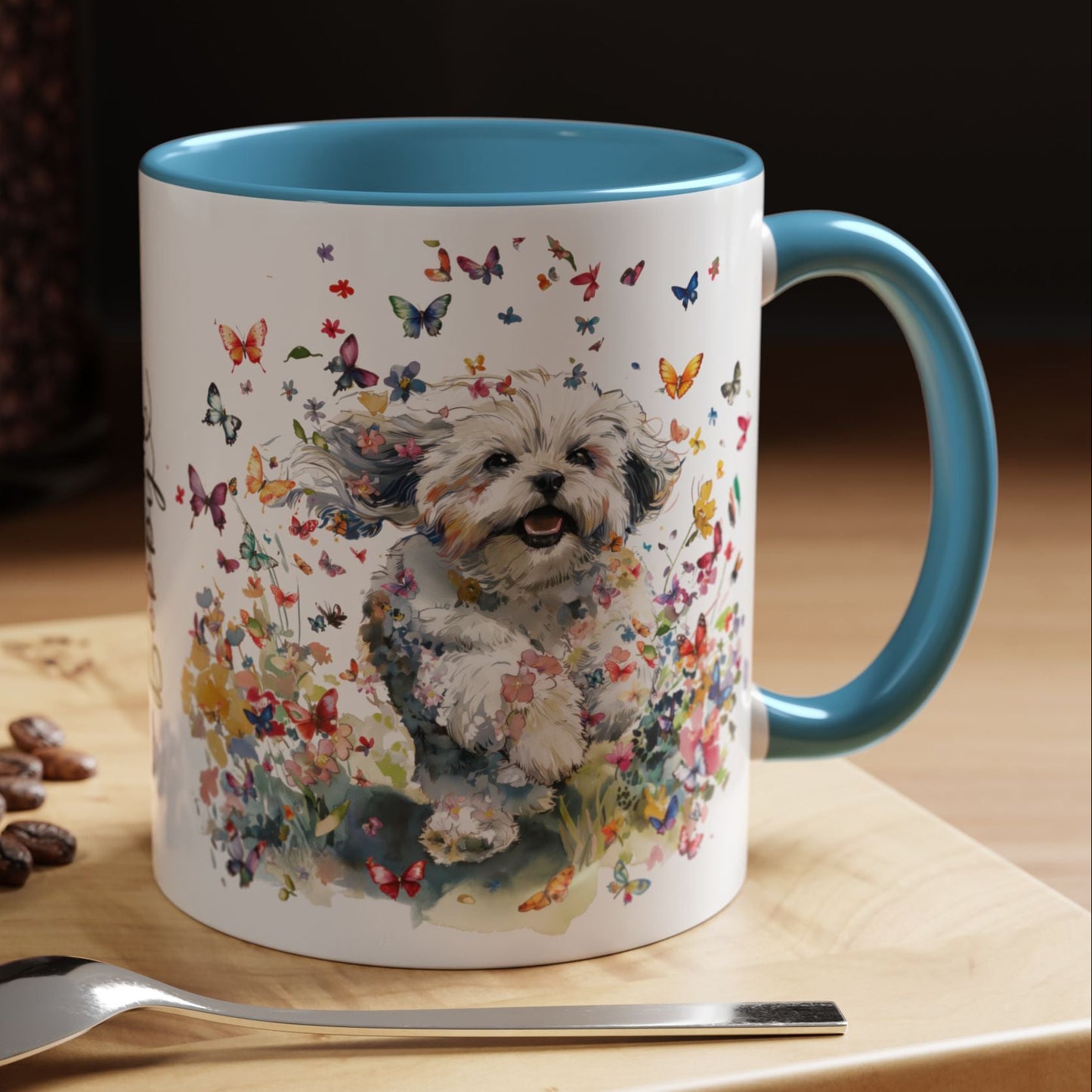 Shih Tzu #2 Personalized Accent Mugs, 11oz