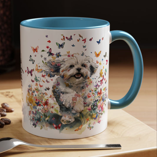 Shih Tzu #2 Personalized Accent Mugs, 11oz