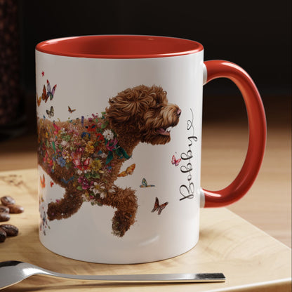 Lagotto Romagnolo #2 Personalized Accent Mugs, 11oz