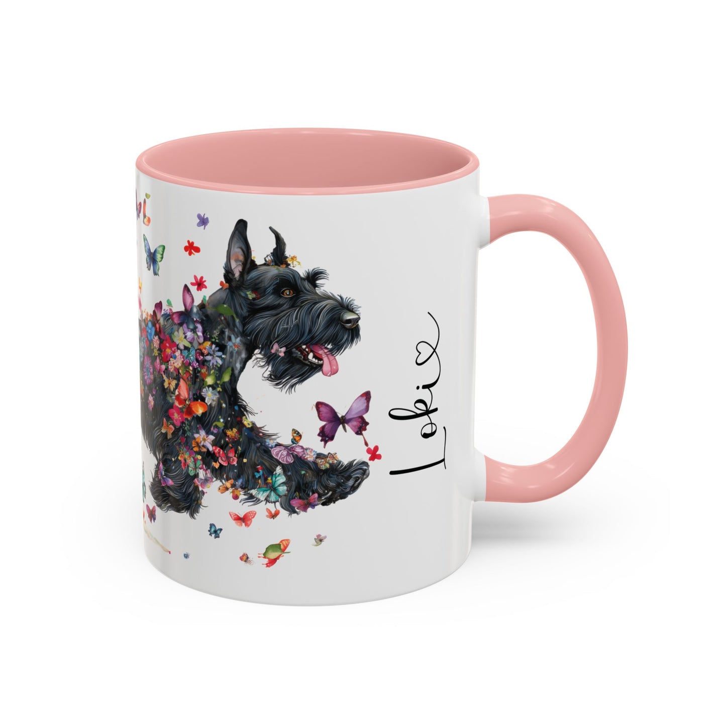 Giant Schnauzer Personalized Accent Mugs, 11oz