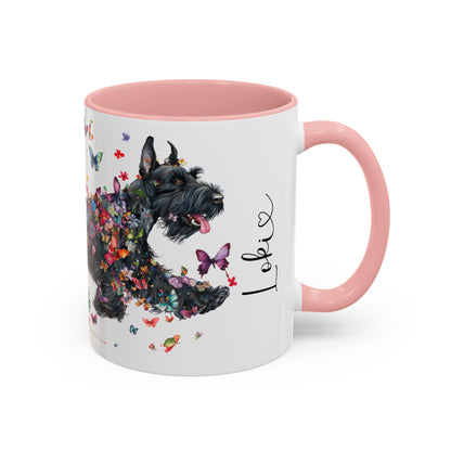 Giant Schnauzer Personalized Accent Mugs, 11oz