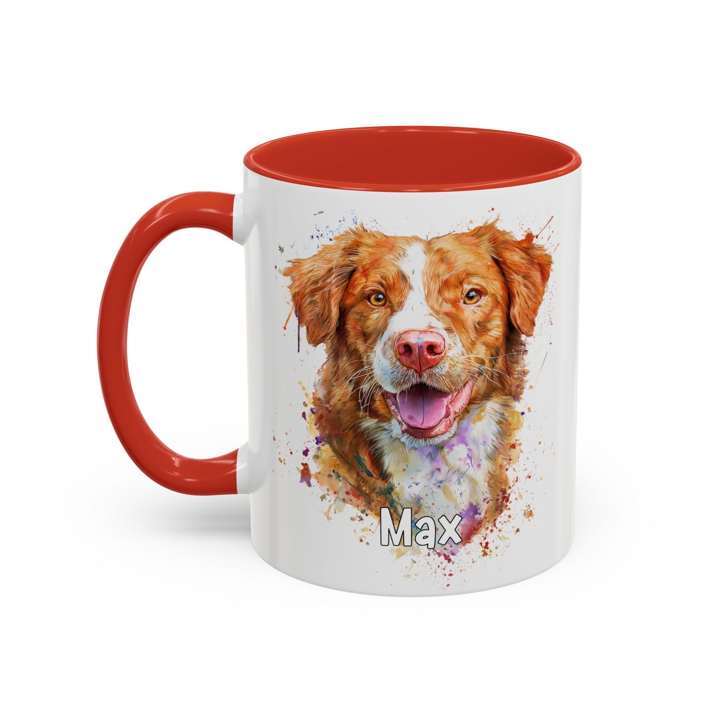 Nova Scotia Duck Tolling Retriever Colourful Personalized Accent Mugs, 11oz