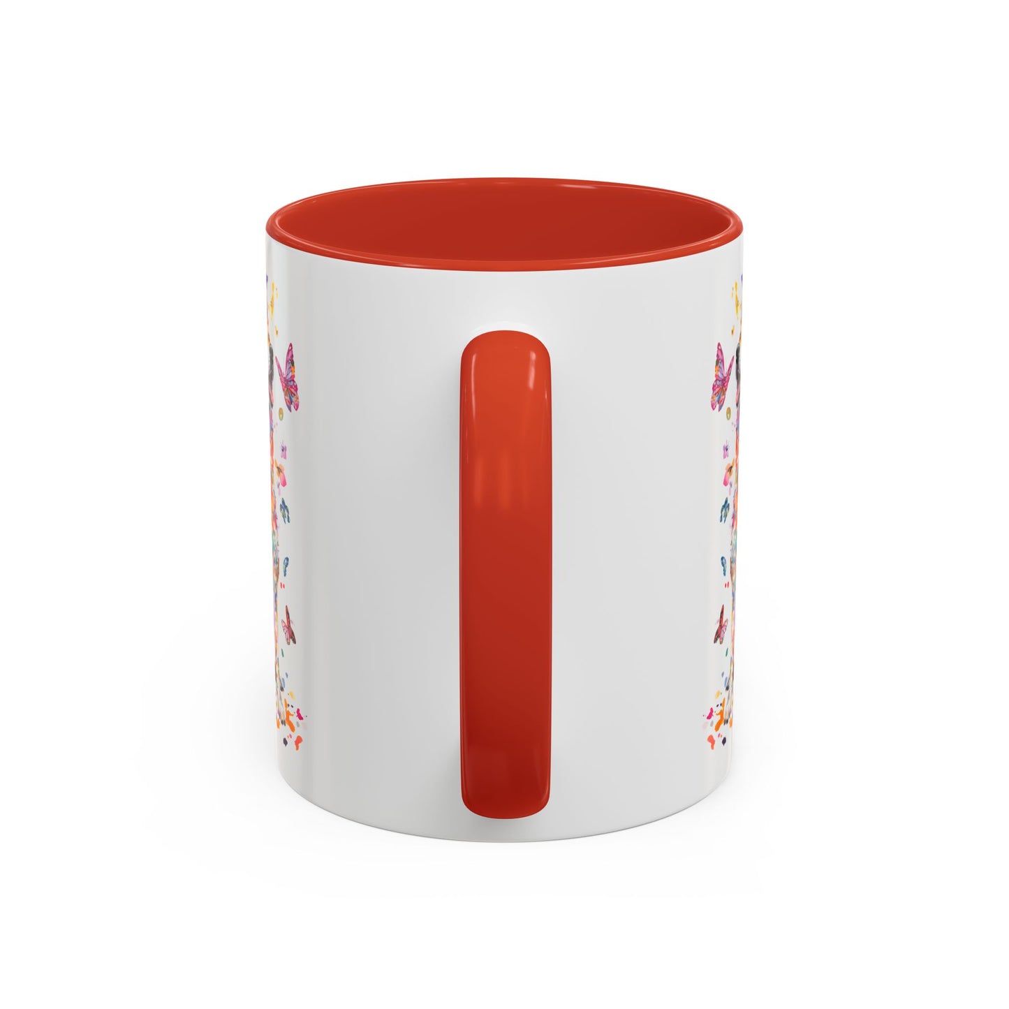 Shiba Inu Personalized Colorful Accent Mugs, 11oz