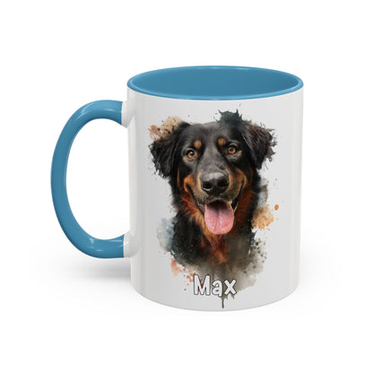 Hovawart #4 Colourful Personalized Accent Mugs, 11oz