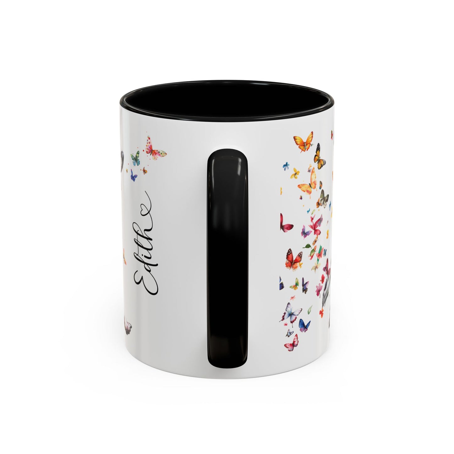 English Springer Spaniel Personalized Accent Mugs, 11oz