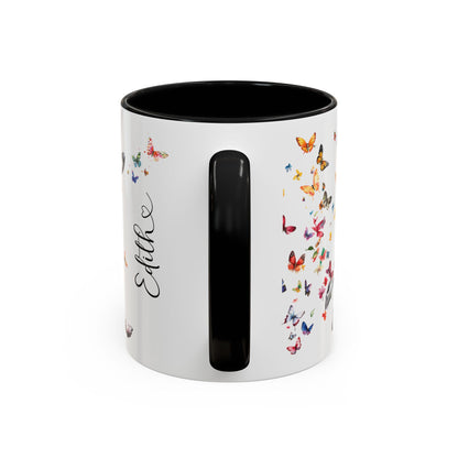 English Springer Spaniel Personalized Accent Mugs, 11oz