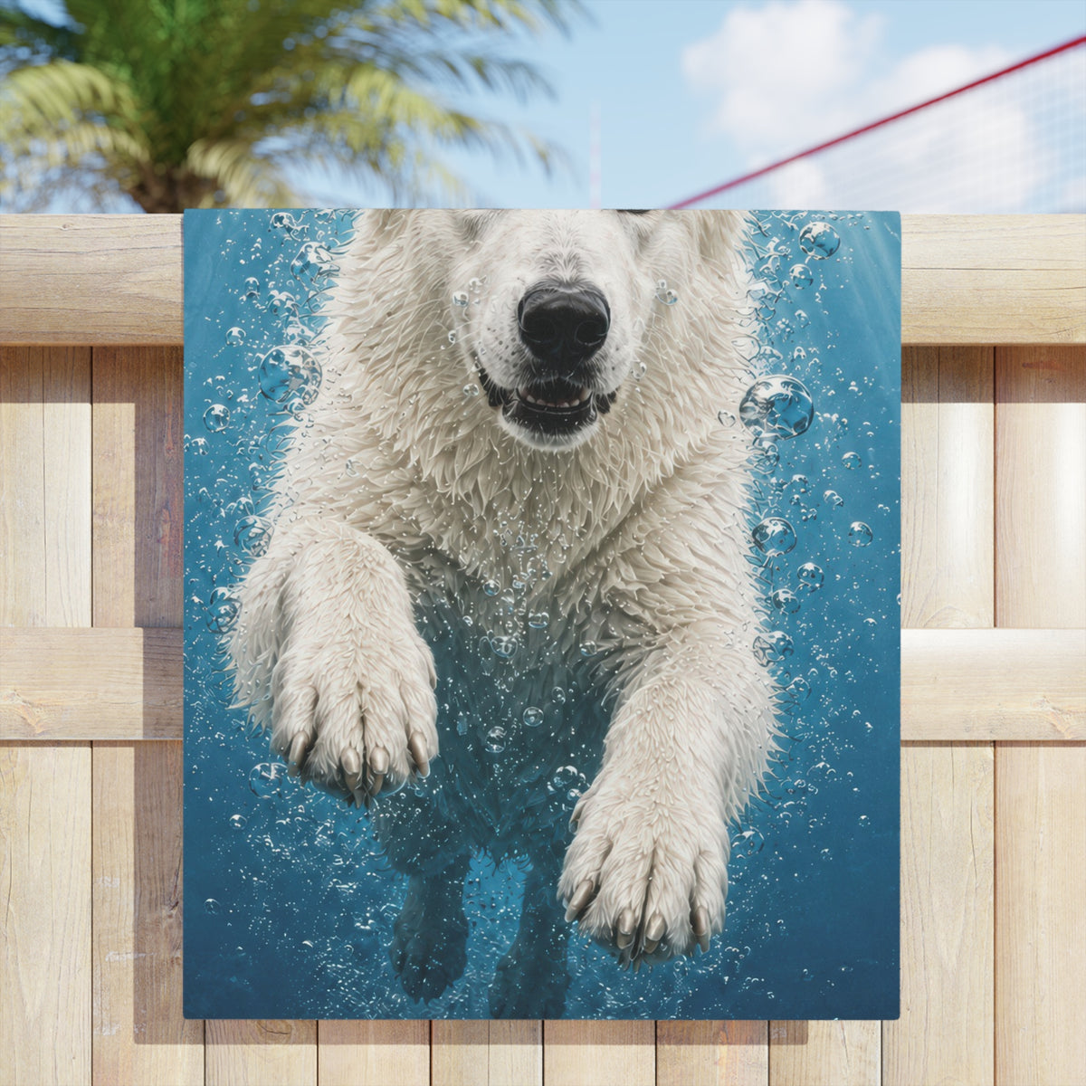 White Shepherd PAWS Beach Towel