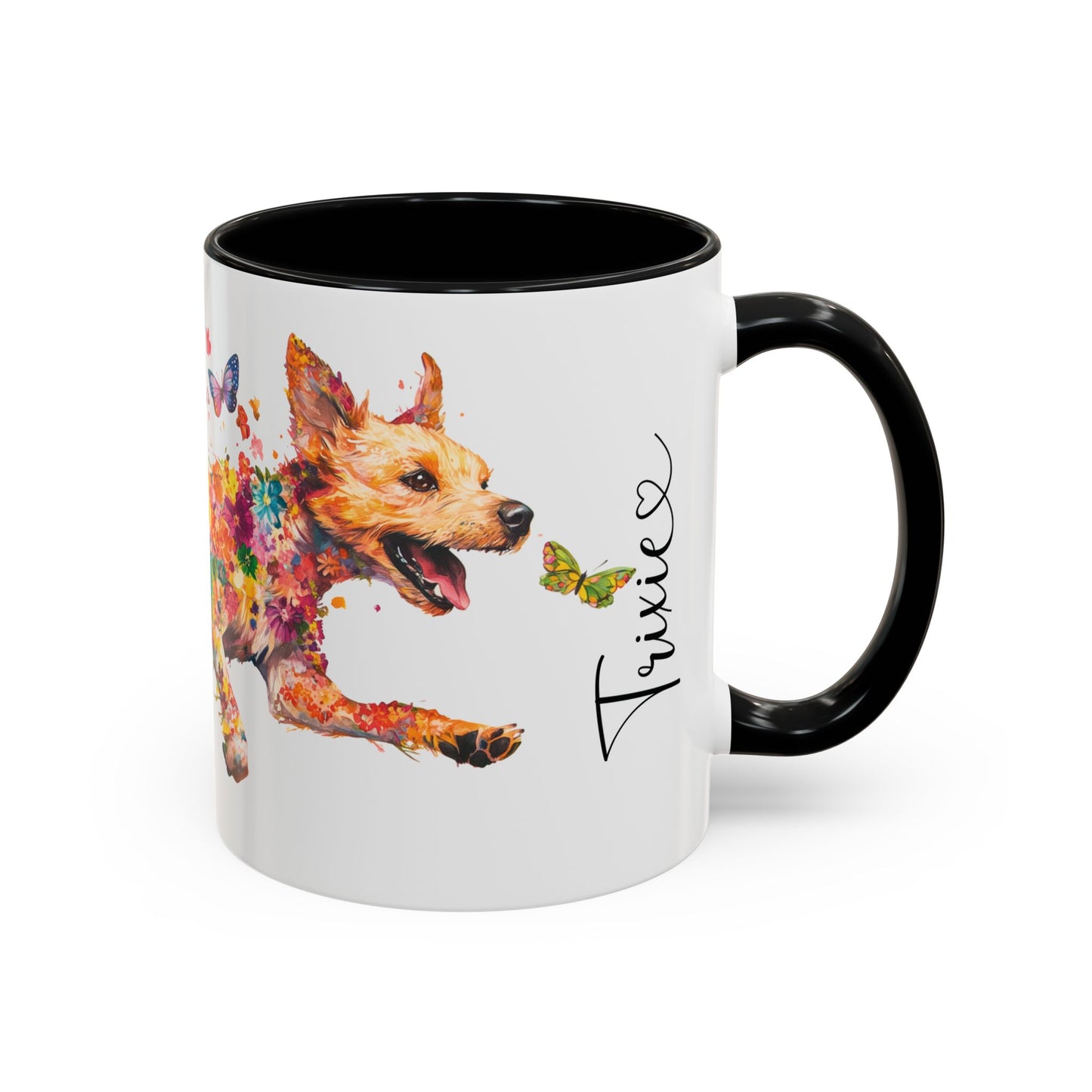 Border Terrier #2 Personalized Accent Mugs, 11oz