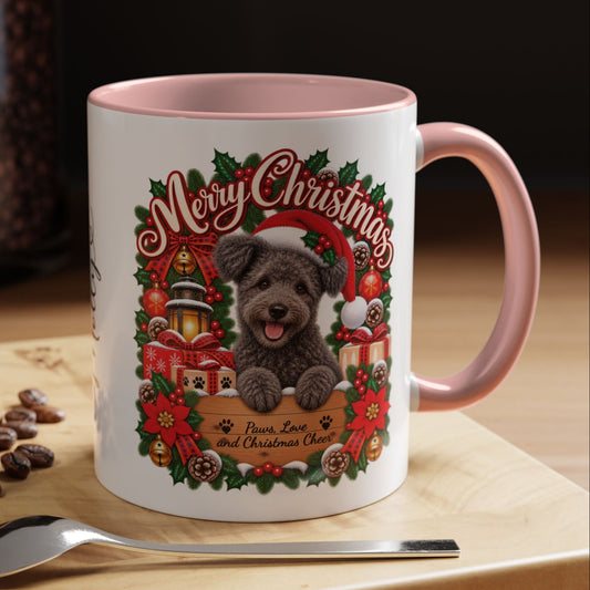 Pumi #2 Merry Christmas, personalised accent colour 11oz mug