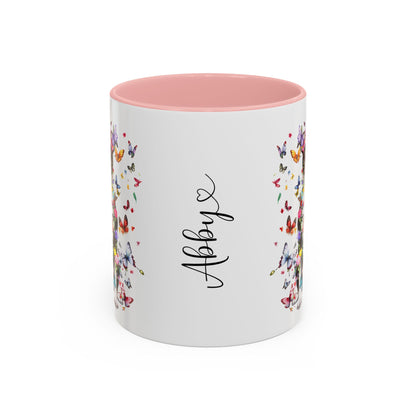 Box Terrier Personalized Colorful Accent Mugs, 11oz