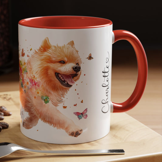 Chow Chow Personalized Accent Mugs, 11oz