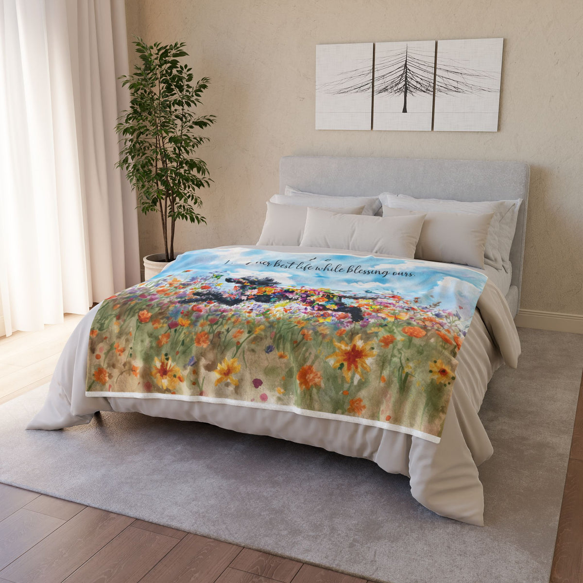 Poodle #1 Personalised Mystical Forest Blanket