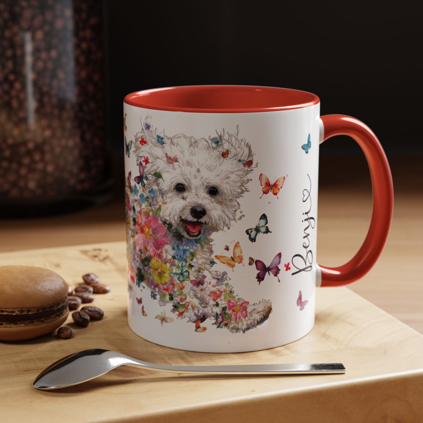 Bichon Frise #1 Personalized colourful Mugs, 11oz
