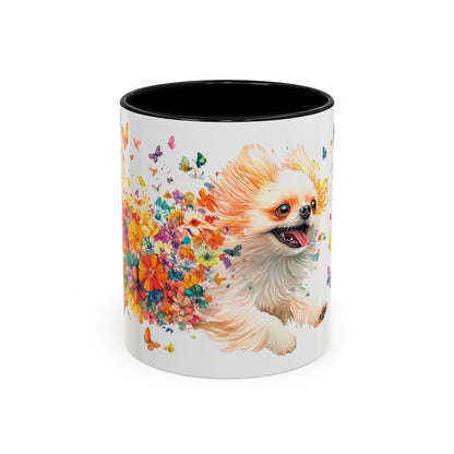 Peekingese #3 Personalized Accent Mugs, 11oz