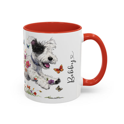 Sealyham Terrier Personalized Accent Mugs, 11oz