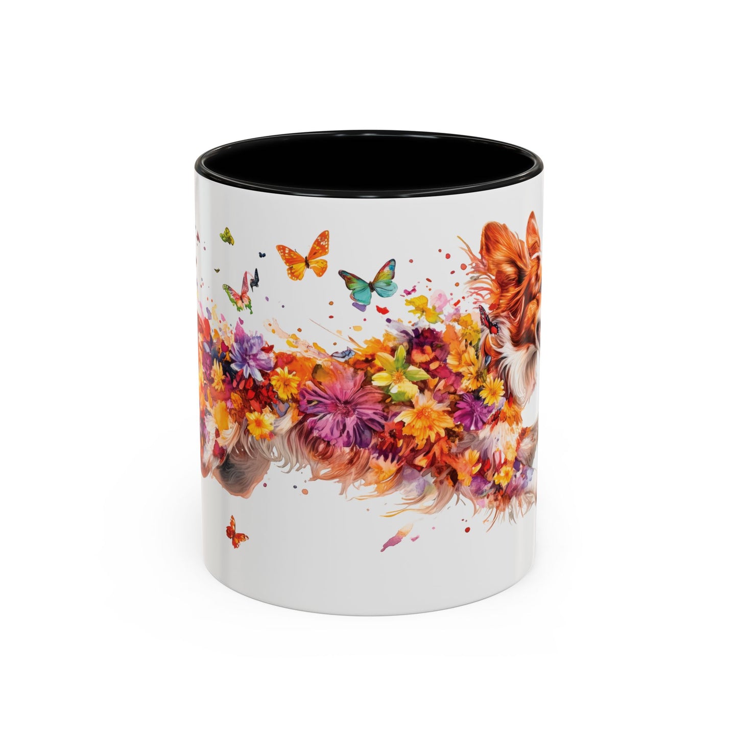 Border Collie Red Merle, Personalized Accent Mugs, 11oz