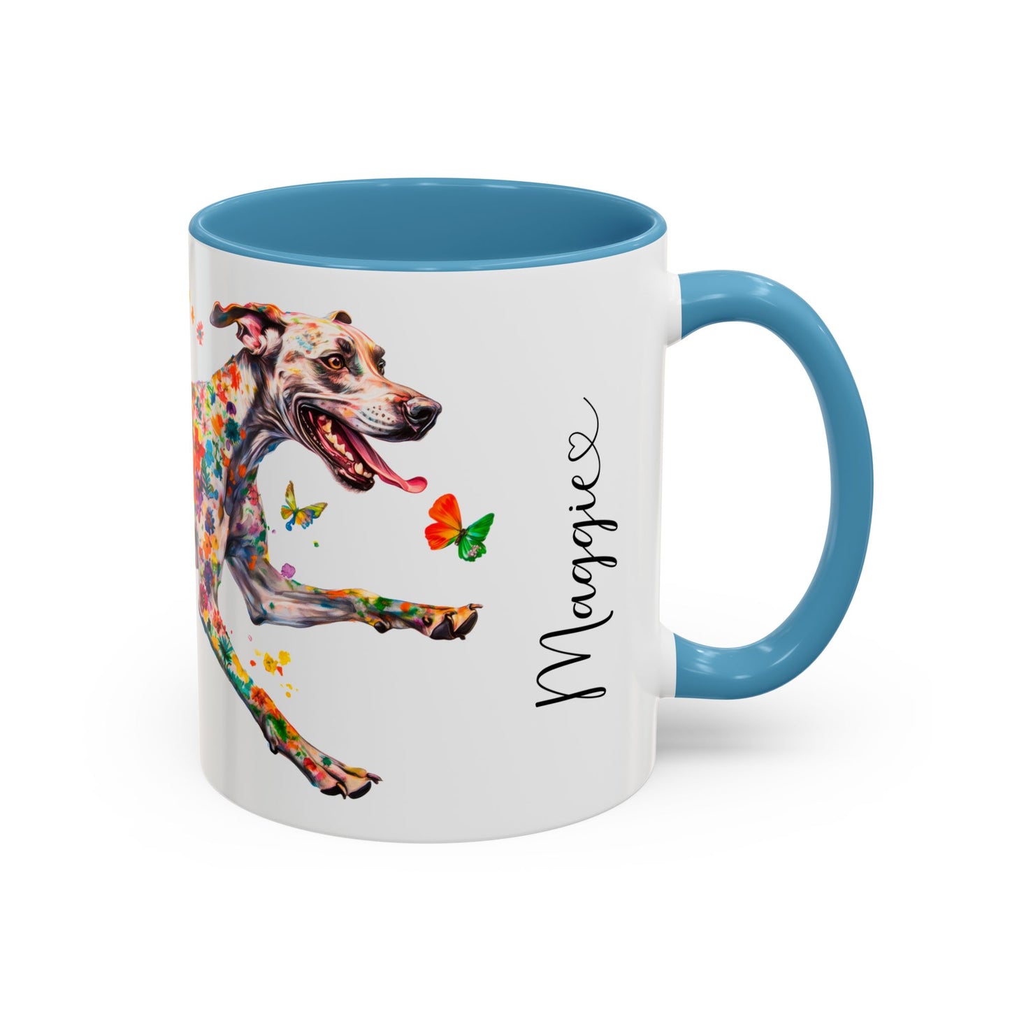 Great Dane #2 Personalized Colorful Accent Mugs, 11oz