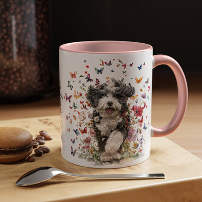 Bernedoodle #2 Personalized Accent Mugs, 11oz