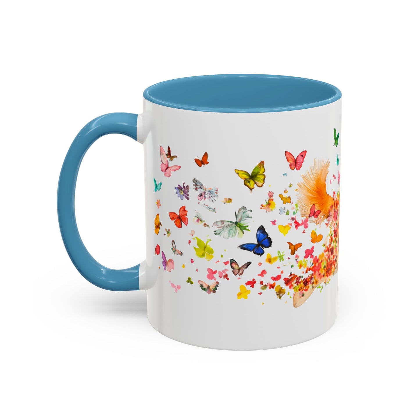 Shiba Inu Personalized Colorful Accent Mugs, 11oz