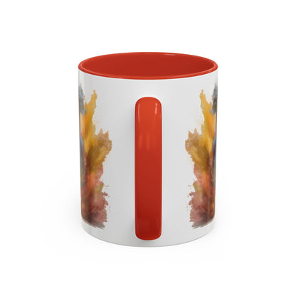 Maltese #2 Paint Colourful Personalised Accent Mugs, 11oz