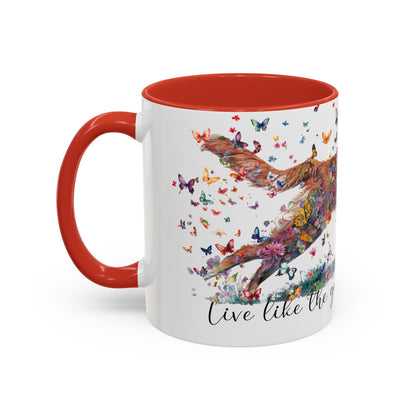 Nova Scotia Duck Tolling Retriever  “Live like the gate was left open" Accent Mugs, 11oz